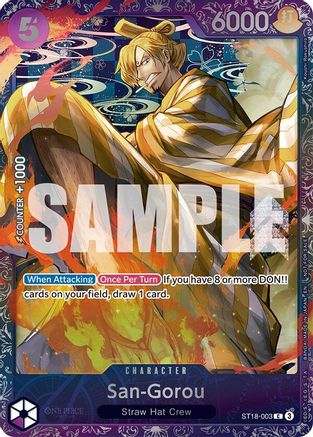 San-Gorou (Treasure Cup 2025) (ST18-003) [One Piece Promotion Cards] Foil One Piece Single Bandai