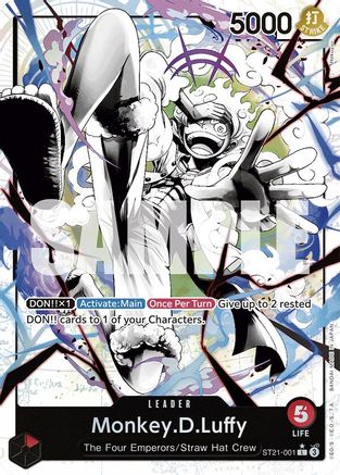 Monkey.D.Luffy (001) (Parallel) (ST21-001) [Starter Deck EX: Gear 5] Foil One Piece Single Bandai