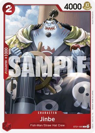 Jinbe (ST21-005) [Starter Deck EX: Gear 5] Foil One Piece Single Bandai