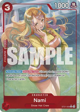 Nami (Parallel) (ST21-009) [Starter Deck EX: Gear 5] Foil One Piece Single Bandai