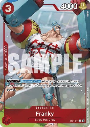 Franky (Parallel) (ST21-011) [Starter Deck EX: Gear 5] Foil One Piece Single Bandai