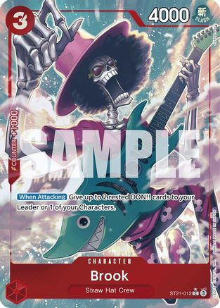 Brook (Parallel) (ST21-012) [Starter Deck EX: Gear 5] Foil One Piece Single Bandai