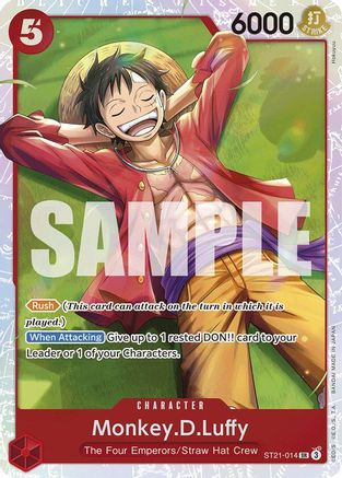 Monkey.D.Luffy (014) (ST21-014) [Starter Deck EX: Gear 5] Foil One Piece Single Bandai
