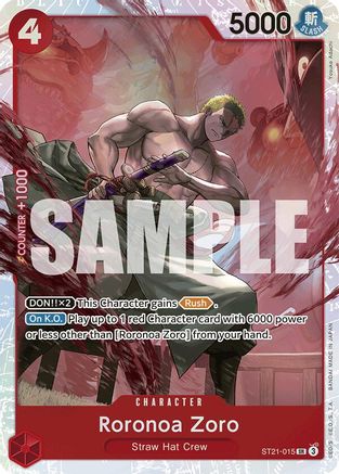 Roronoa Zoro (ST21-015) [Starter Deck EX: Gear 5] Foil One Piece Single Bandai