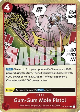 Gum-Gum Mole Pistol (ST21-017) [Starter Deck EX: Gear 5] Foil One Piece Single Bandai