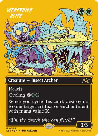 Webstrike Elite (First-Place Foil) (DFT-544) [Aetherdrift] Foil MTG Single Wizards of the Coast