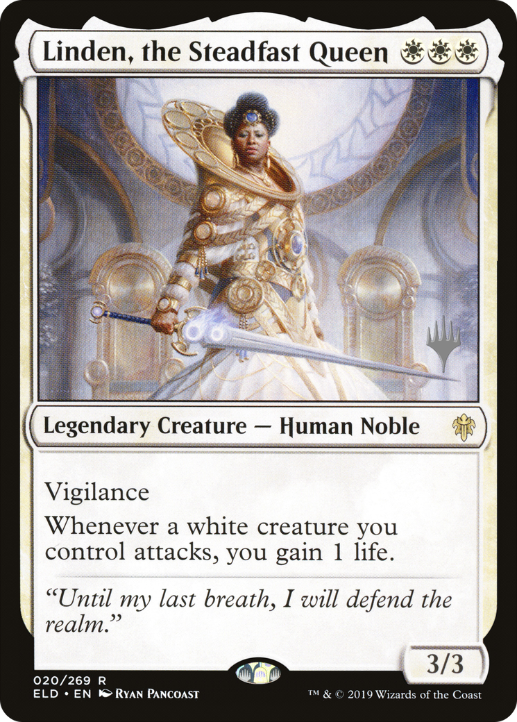 Linden, the Steadfast Queen (PPELD-020) [Throne of Eldraine Promos] MTG Single Wizards of the Coast