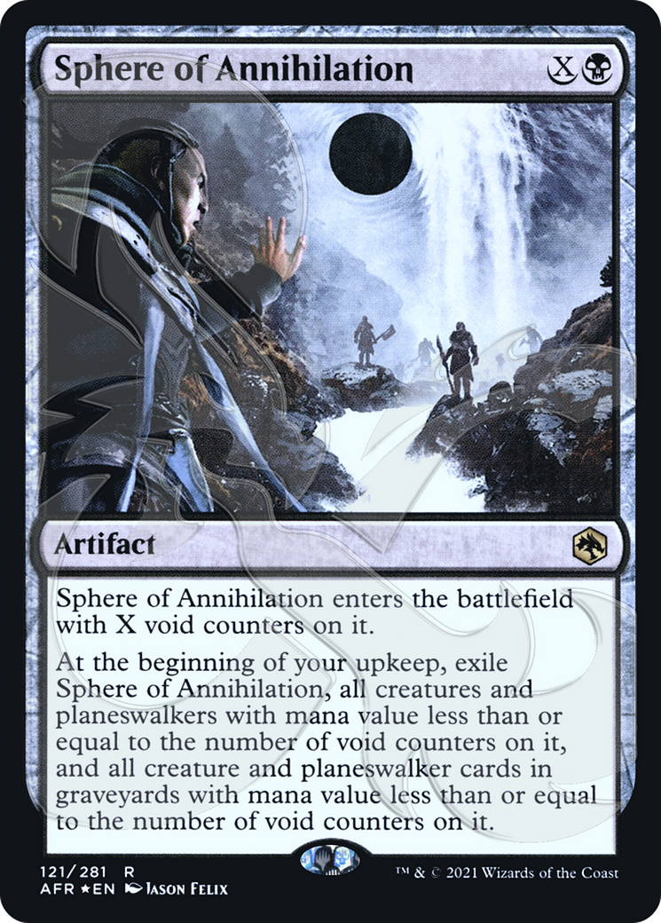 Sphere of Annihilation (AFR&-121) [Adventures in the Forgotten Realms Promos] Foil MTG Single Wizards of the Coast