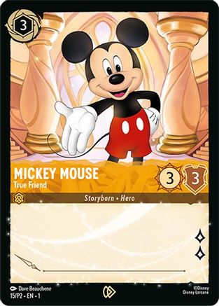 Mickey Mouse - True Friend (15) [Disney Lorcana Promo Cards] Lorcana Single Disney