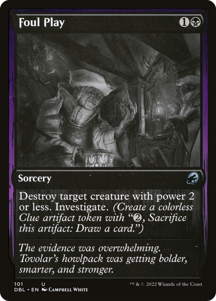 Foul Play (DBL-101) [Innistrad: Double Feature] Foil MTG Single Wizards of the Coast