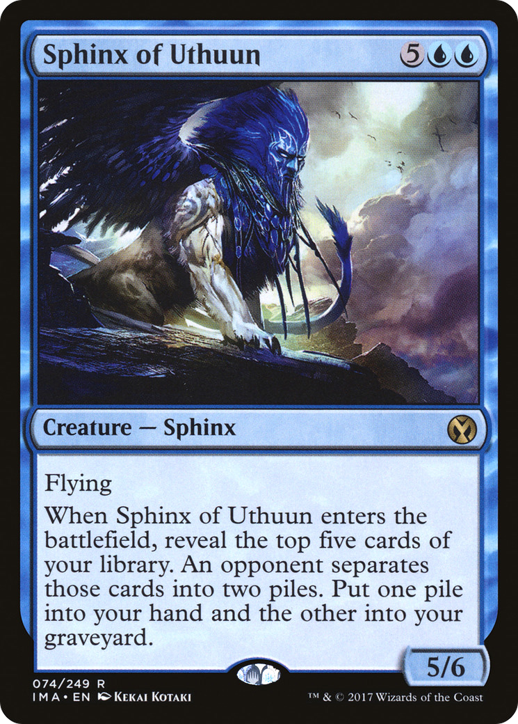 Sphinx of Uthuun (IMA-074) [Iconic Masters] Foil MTG Single Wizards of the Coast