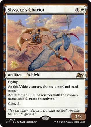Skyseer's Chariot (PRE-028) [Prerelease Cards] Foil MTG Single Wizards of the Coast
