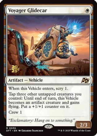 Voyager Glidecar (PRE-036) [Prerelease Cards] Foil MTG Single Wizards of the Coast