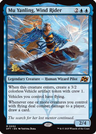 Mu Yanling, Wind Rider (PRE-052) [Prerelease Cards] Foil MTG Single Wizards of the Coast