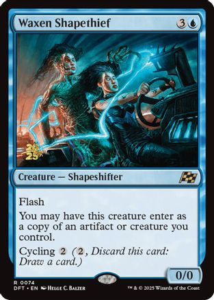 Waxen Shapethief (PRE-074) [Prerelease Cards] Foil MTG Single Wizards of the Coast
