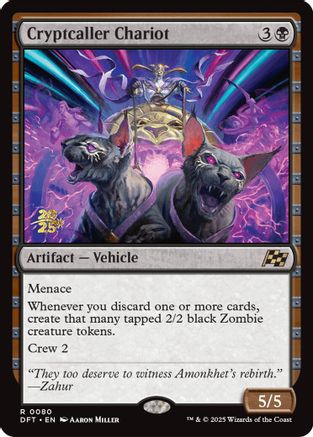 Cryptcaller Chariot (PRE-080) [Prerelease Cards] Foil MTG Single Wizards of the Coast