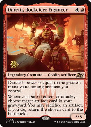 Daretti, Rocketeer Engineer (PRE-120) [Prerelease Cards] Foil MTG Single Wizards of the Coast