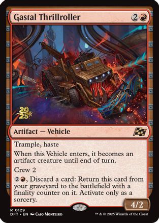 Gastal Thrillroller (PRE-129) [Prerelease Cards] Foil MTG Single Wizards of the Coast