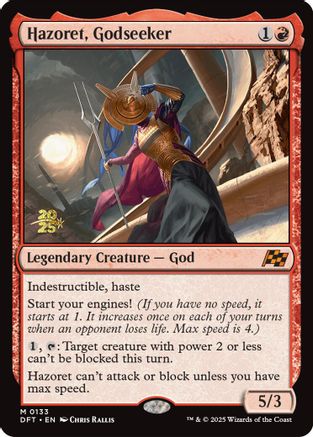 Hazoret, Godseeker (PRE-133) [Prerelease Cards] Foil MTG Single Wizards of the Coast