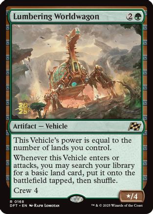 Lumbering Worldwagon (PRE-168) [Prerelease Cards] Foil MTG Single Wizards of the Coast