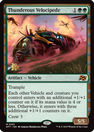 Thunderous Velocipede (PRE-183) [Prerelease Cards] Foil MTG Single Wizards of the Coast