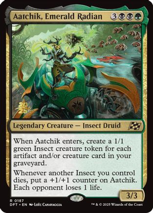 Aatchik, Emerald Radian (PRE-187) [Prerelease Cards] Foil MTG Single Wizards of the Coast