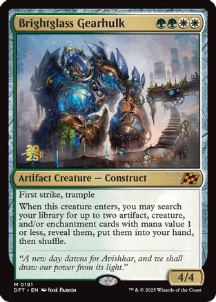 Brightglass Gearhulk (PRE-191) [Prerelease Cards] Foil MTG Single Wizards of the Coast