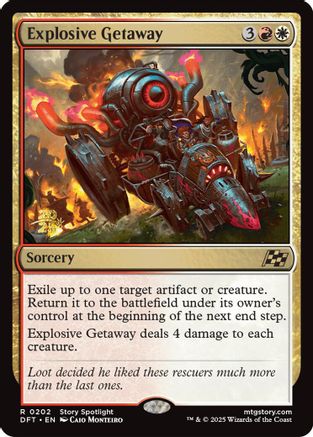 Explosive Getaway (PRE-202) [Prerelease Cards] Foil MTG Single Wizards of the Coast