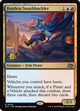 Fearless Swashbuckler (PRE-204) [Prerelease Cards] Foil MTG Single Wizards of the Coast