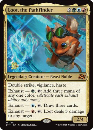 Loot, the Pathfinder (PRE-212) [Prerelease Cards] Foil MTG Single Wizards of the Coast