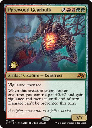 Pyrewood Gearhulk (PRE-216) [Prerelease Cards] Foil MTG Single Wizards of the Coast
