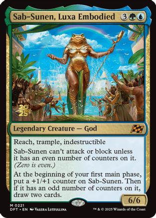 Sab-Sunen, Luxa Embodied (PRE-221) [Prerelease Cards] Foil MTG Single Wizards of the Coast