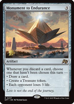 Monument to Endurance (PRE-237) [Prerelease Cards] Foil MTG Single Wizards of the Coast