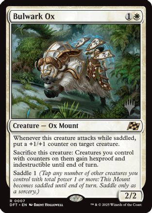 Bulwark Ox (PPDFT-007) [Promo Pack: Aetherdrift] Foil MTG Single Wizards of the Coast