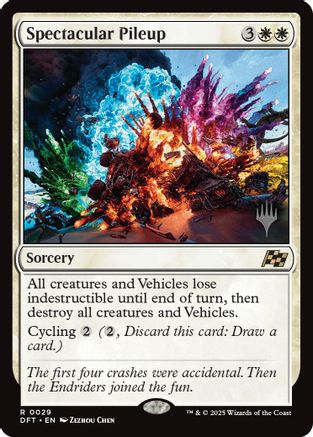 Spectacular Pileup (PPDFT-029) [Promo Pack: Aetherdrift] MTG Single Wizards of the Coast