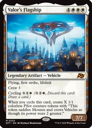 Valor's Flagship (PPDFT-035) [Promo Pack: Aetherdrift] MTG Single Wizards of the Coast