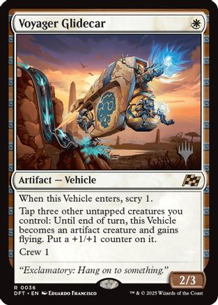 Voyager Glidecar (PPDFT-036) [Promo Pack: Aetherdrift] MTG Single Wizards of the Coast