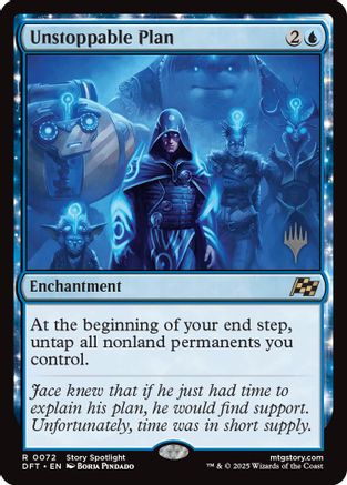 Unstoppable Plan (PPDFT-072) [Promo Pack: Aetherdrift] MTG Single Wizards of the Coast
