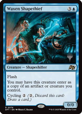 Waxen Shapethief (PPDFT-074) [Promo Pack: Aetherdrift] MTG Single Wizards of the Coast