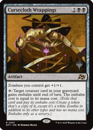 Cursecloth Wrappings (PPDFT-081) [Promo Pack: Aetherdrift] MTG Single Wizards of the Coast