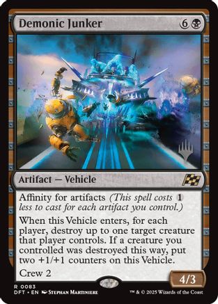 Demonic Junker (PPDFT-083) [Promo Pack: Aetherdrift] MTG Single Wizards of the Coast