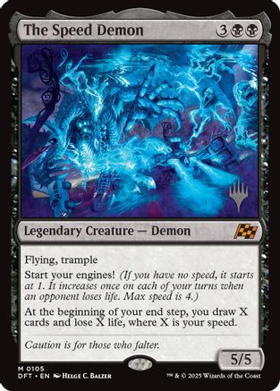The Speed Demon (PPDFT-105) [Promo Pack: Aetherdrift] MTG Single Wizards of the Coast