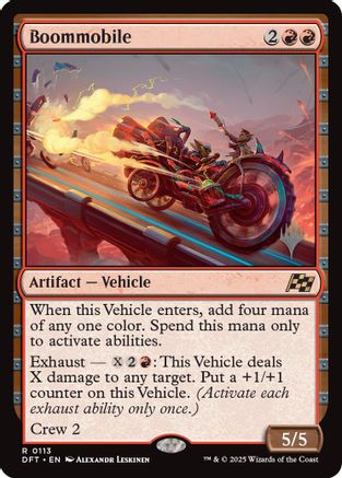 Boommobile (PPDFT-113) [Promo Pack: Aetherdrift] MTG Single Wizards of the Coast
