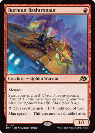 Burnout Bashtronaut (PPDFT-115) [Promo Pack: Aetherdrift] MTG Single Wizards of the Coast