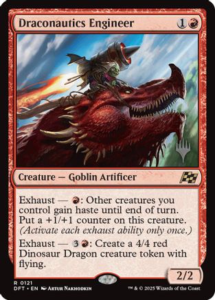 Draconautics Engineer (PPDFT-121) [Promo Pack: Aetherdrift] MTG Single Wizards of the Coast