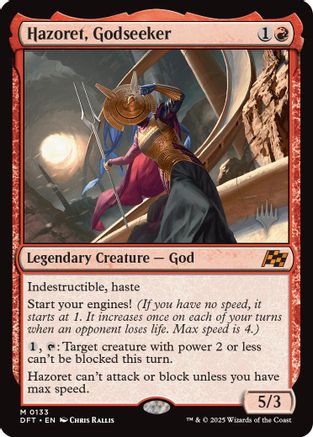 Hazoret, Godseeker (PPDFT-133) [Promo Pack: Aetherdrift] MTG Single Wizards of the Coast