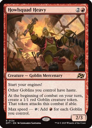Howlsquad Heavy (PPDFT-134) [Promo Pack: Aetherdrift] MTG Single Wizards of the Coast