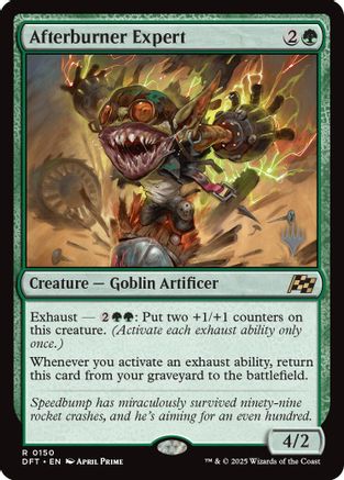 Afterburner Expert (PPDFT-150) [Promo Pack: Aetherdrift] Foil MTG Single Wizards of the Coast