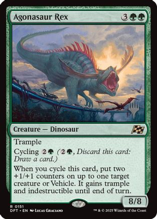 Agonasaur Rex (PPDFT-151) [Promo Pack: Aetherdrift] Foil MTG Single Wizards of the Coast