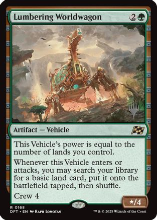Lumbering Worldwagon (PPDFT-168) [Promo Pack: Aetherdrift] MTG Single Wizards of the Coast